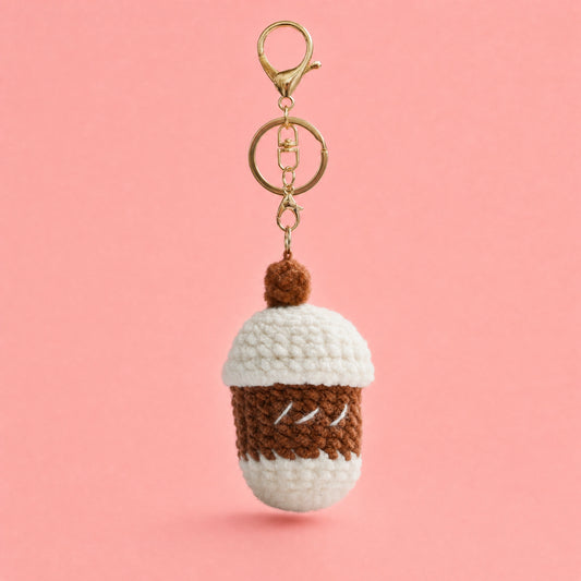 Sandwich Crochet Keychain