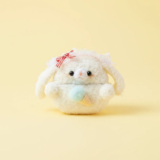 White Lace Sheep Crochet AirPods Case