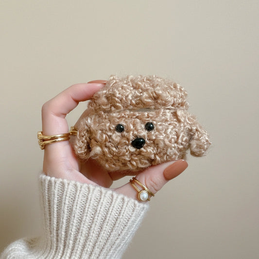 Curly Dog Crochet AirPods Case