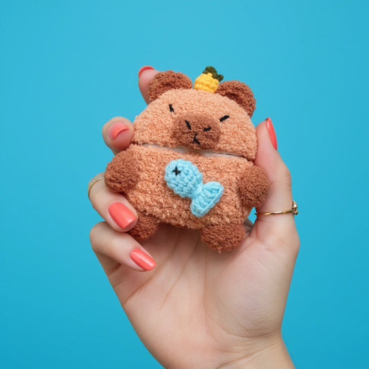 Capybara Crochet AirPods Case