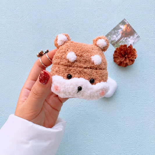 Brown Deer Crochet AirPods Case