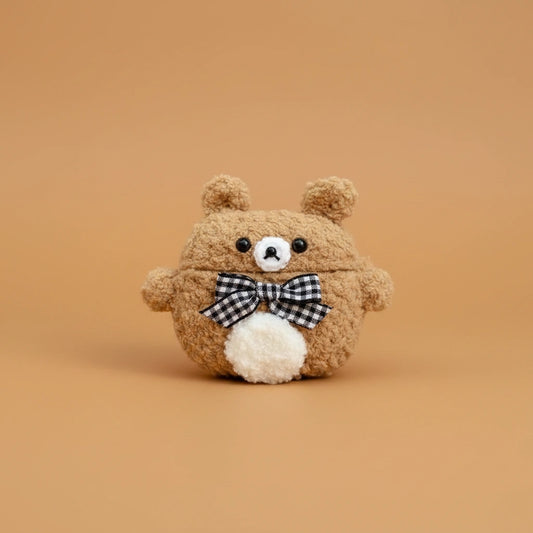 Brown Bear No. 2 Crochet AirPods Case